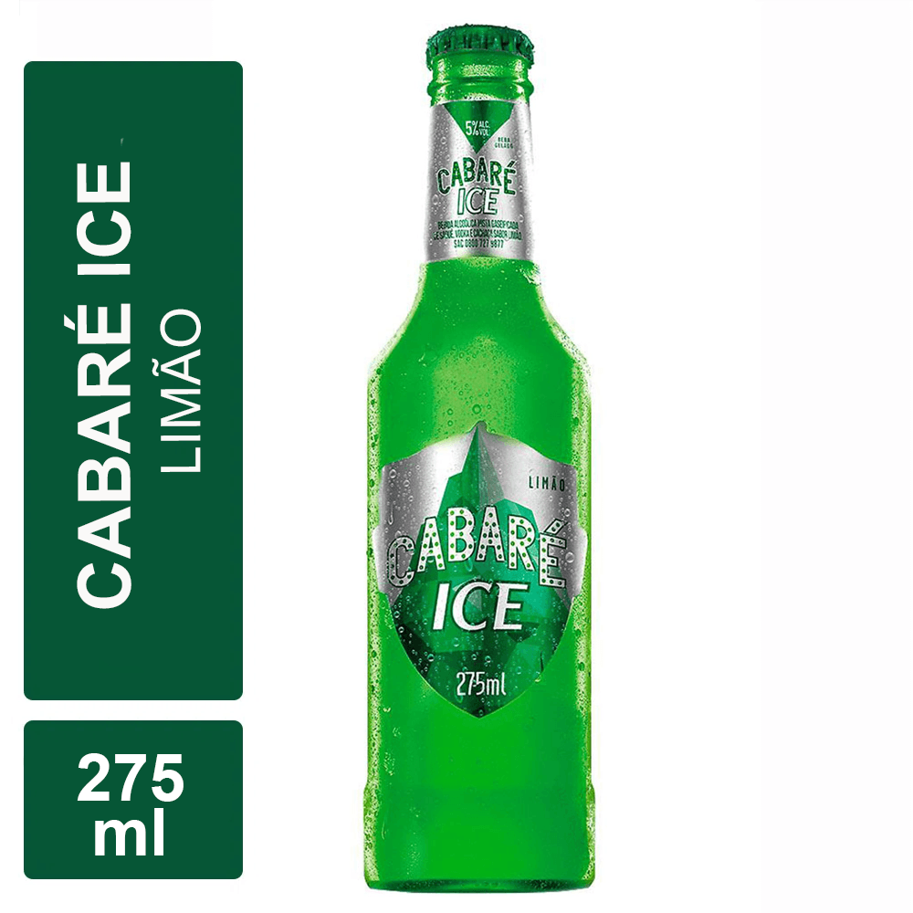 Bebida Mista Alcoólica Gaseificada Cabaré Ice Limão Long Neck 275ml