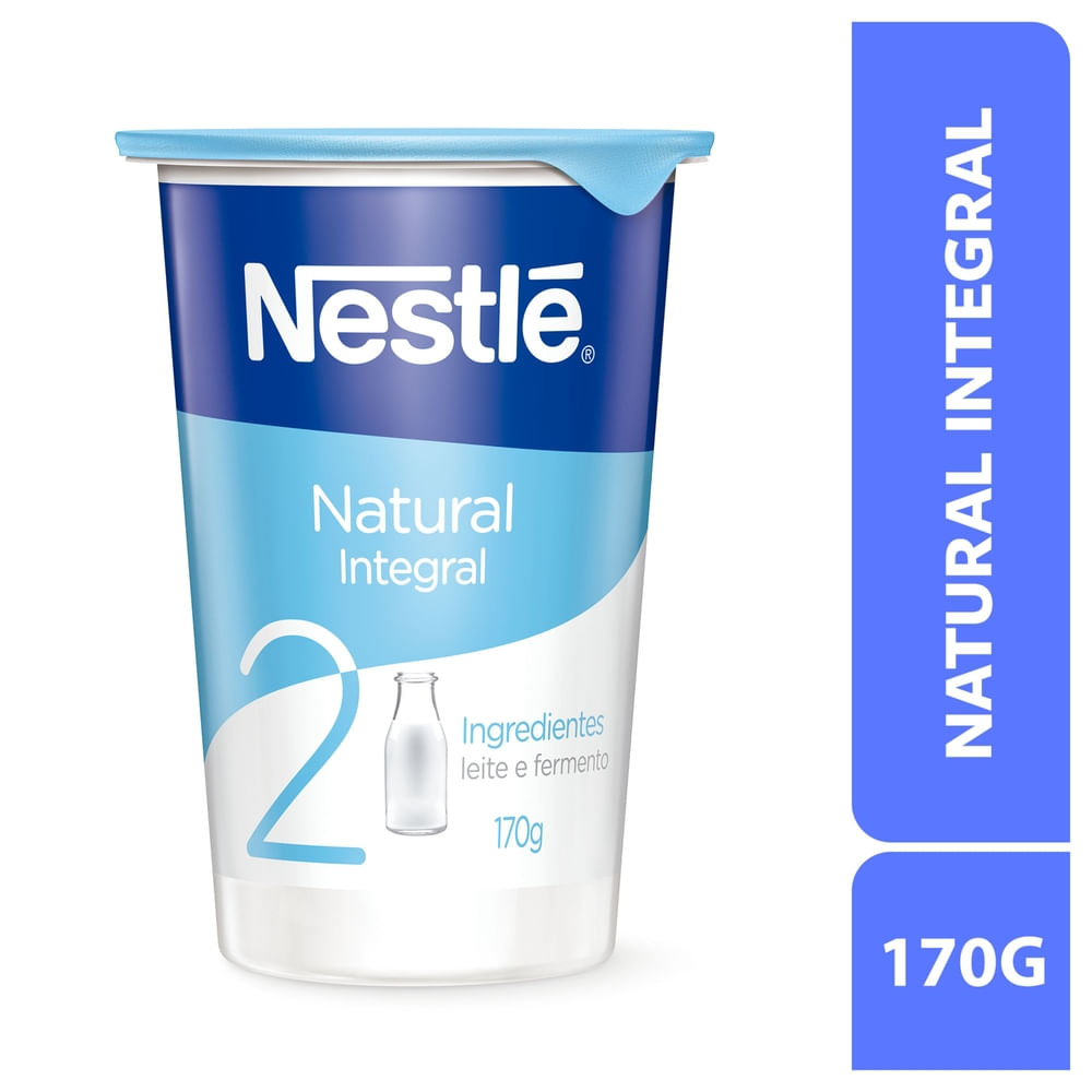 Iogurte Nestlé Integral Natural Copo 170g