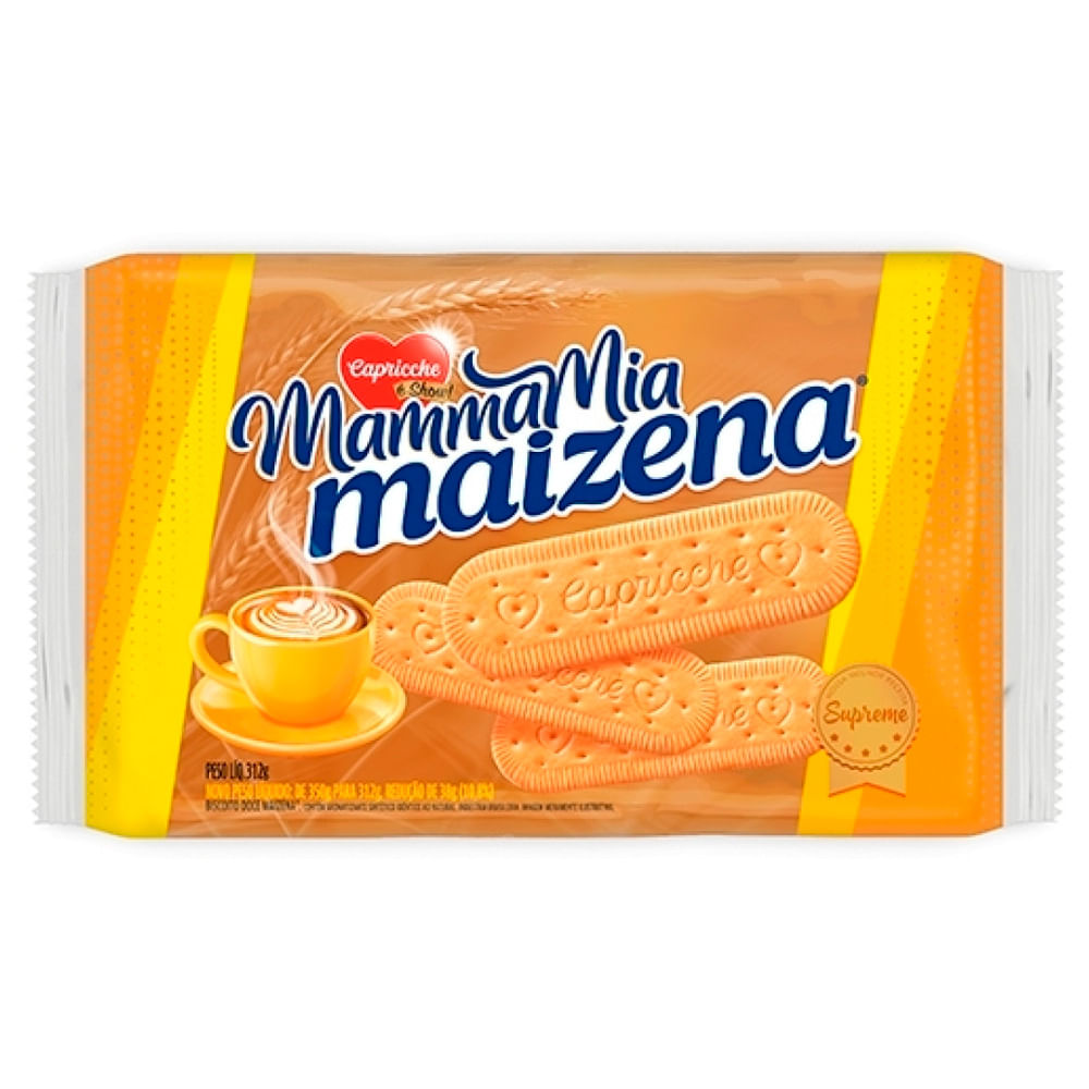 Biscoito Maizena Capricche Mammamia Tradicional 312g
