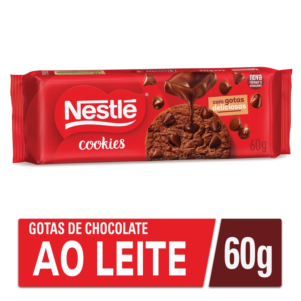 Biscoito Cookies Nestlé Classic Gotas de Chocolate 60g