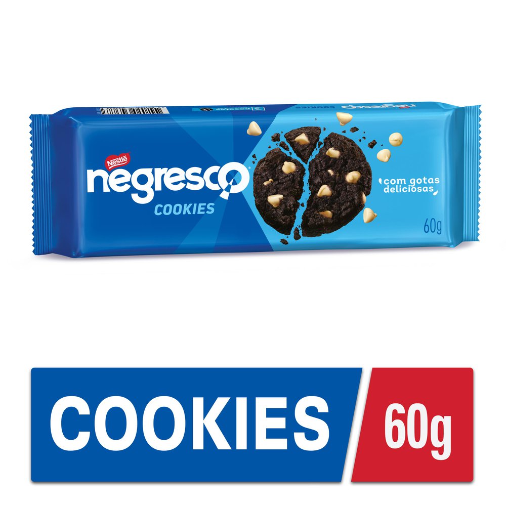 Biscoito Cookies Negresco Baunilha 60g