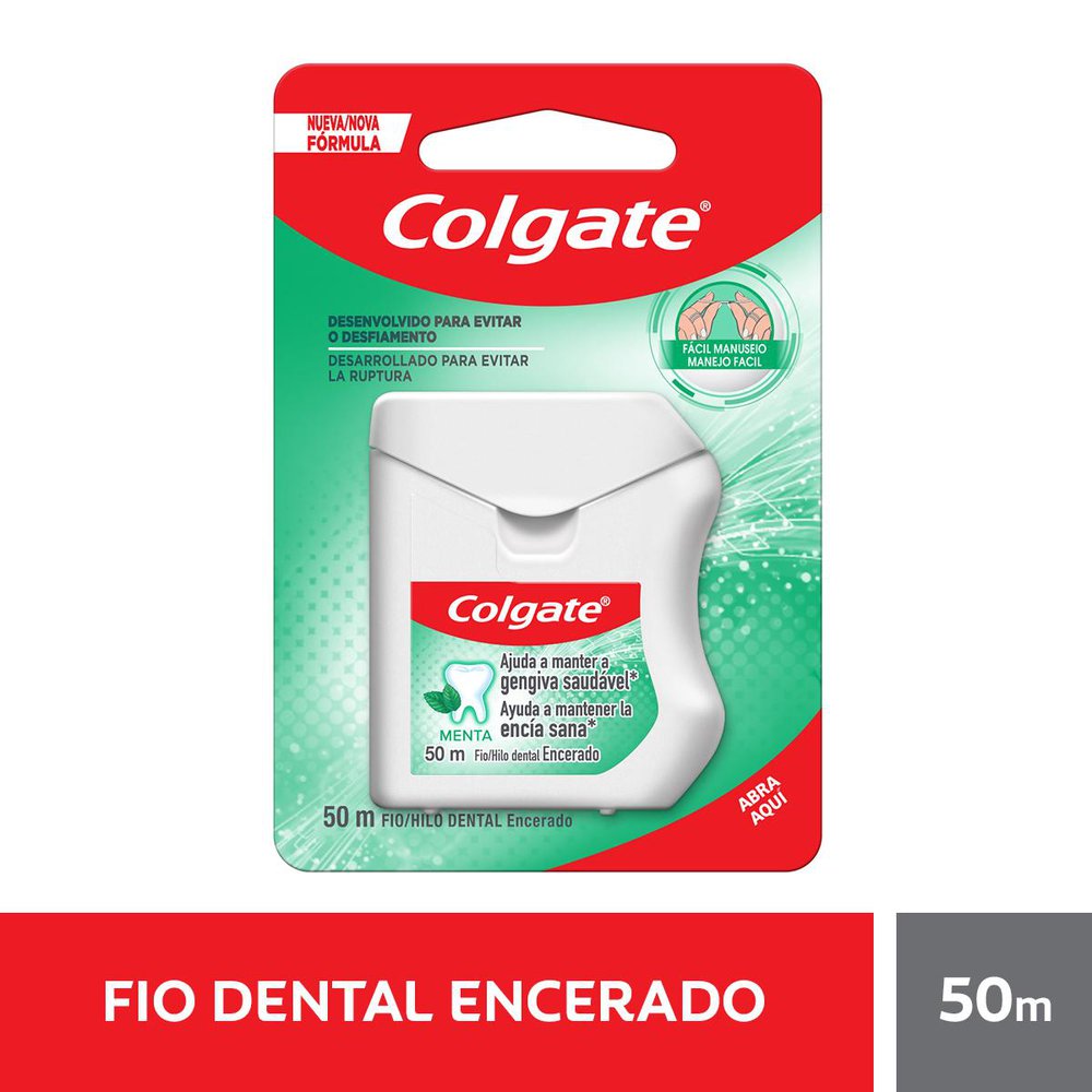 Fio Dental Encerado Colgate Menta 50m