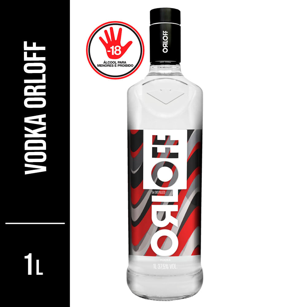 Vodka Orloff 5x Destilada 1 Litro