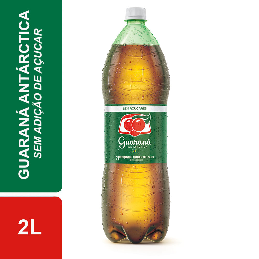 Refrigerante Guaraná Antarctica sem Açúcar Pet 2 Litros