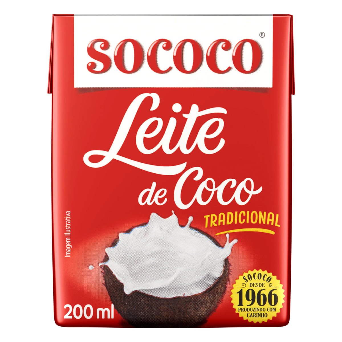 Leite de Coco Sococo Tetra Pak 200ml