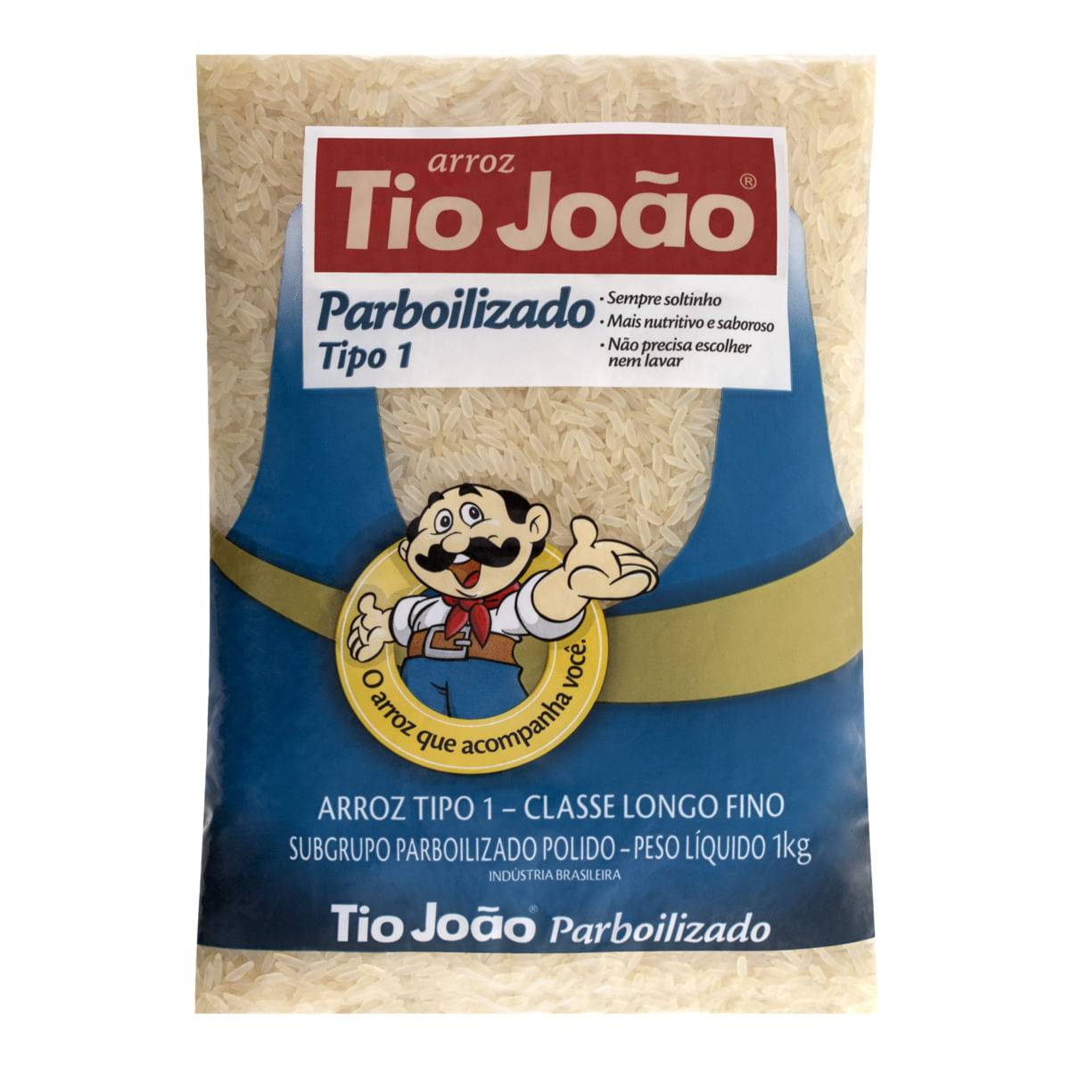 Arroz Tio João Parboilizado Tipo 1 1Kg