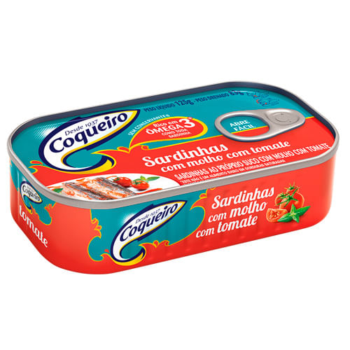 Sardinha Coqueiro com Molho de Tomate Lata 75g