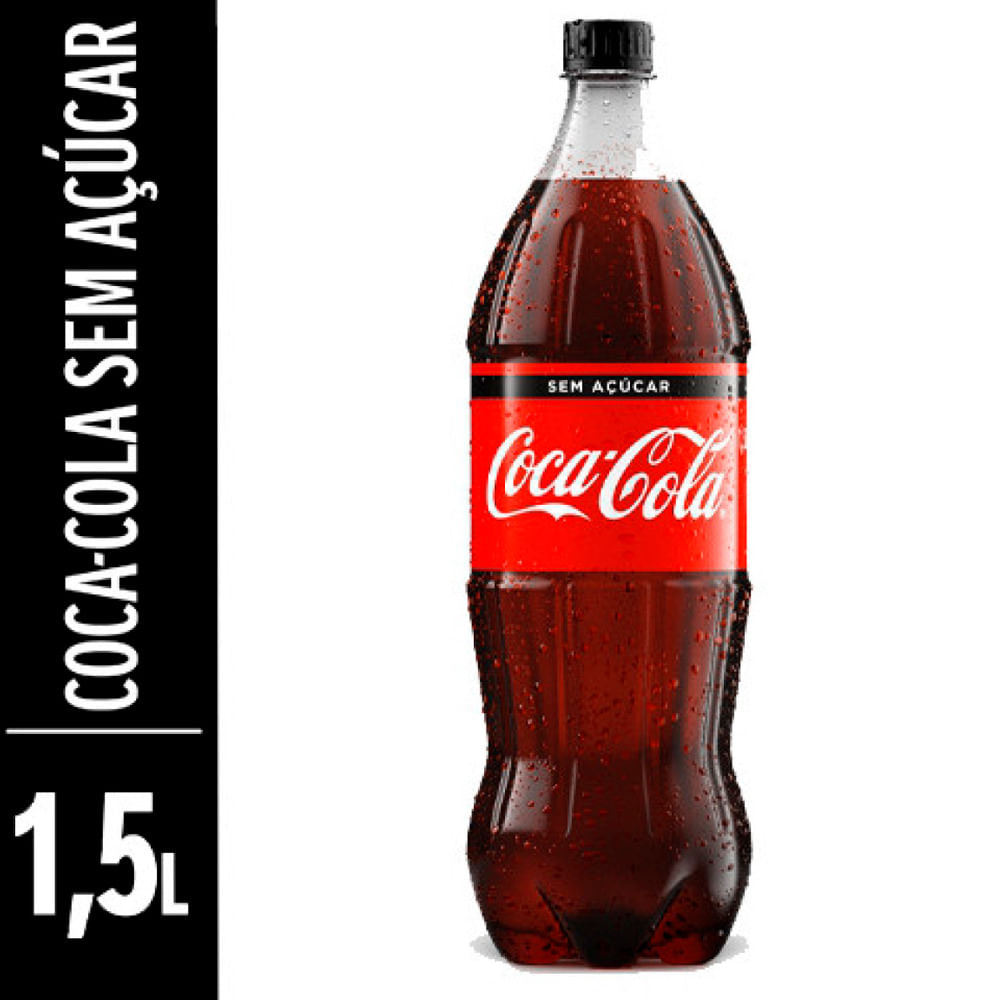 Refrigerante Coca-Cola sem Açúcar Pet 1,5 Litros