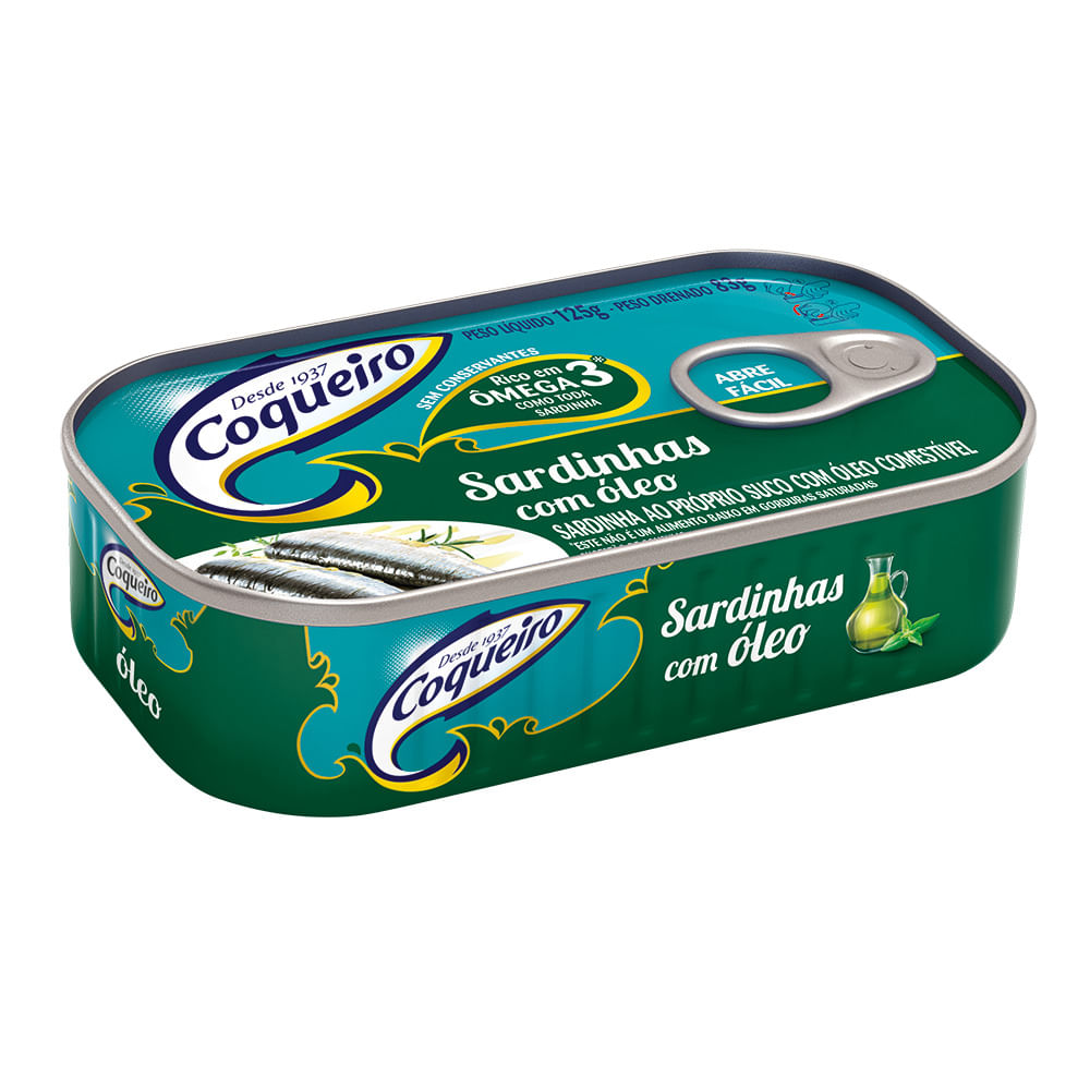 Sardinha Coqueiro com Óleo de Soja Lata 75g