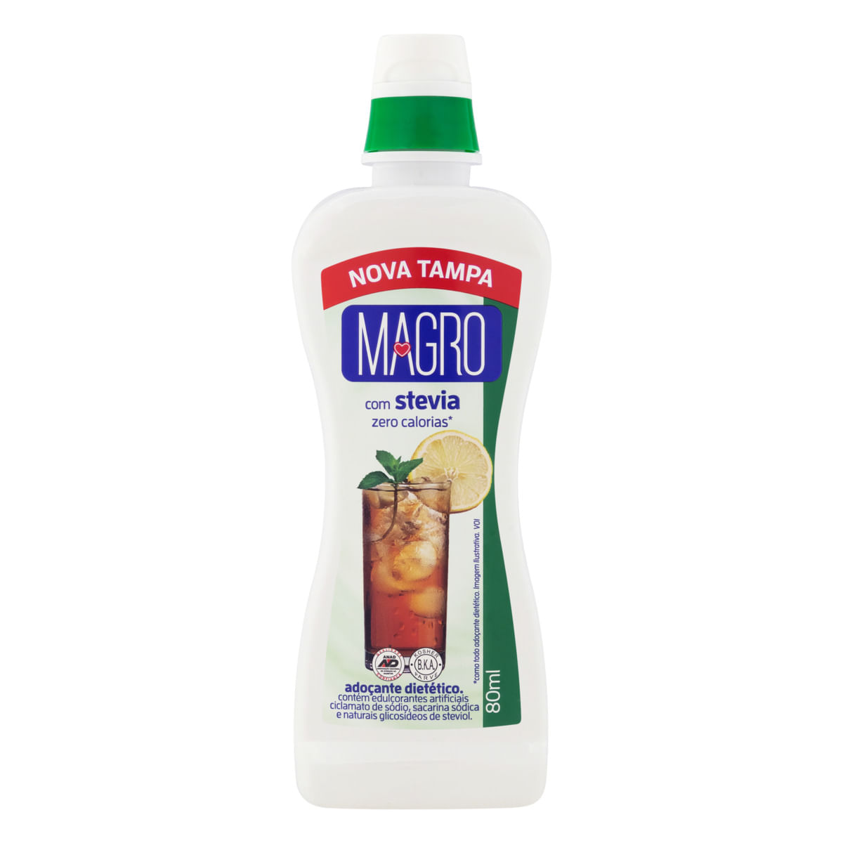 Adoçante Líquido Magro com Stévia Zero Calorias 65ml