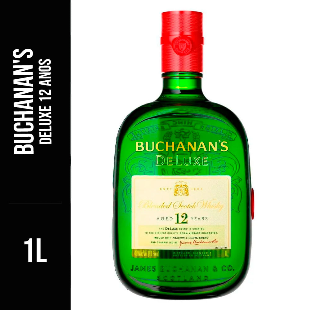 Whisky Buchanans de Luxe 12 Anos 1 Litro