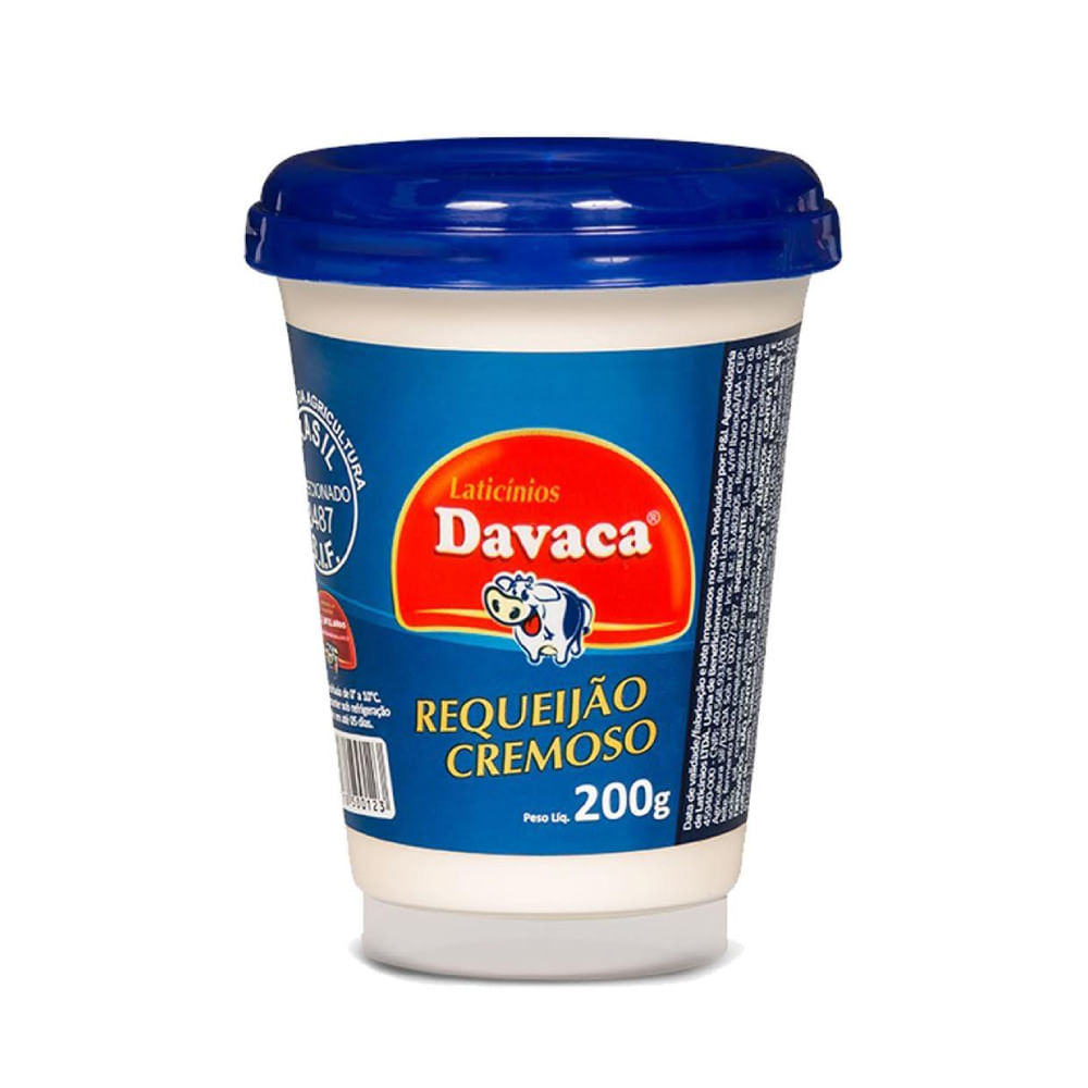 Requeijão Cremoso Davaca Tradicional Pote 200g