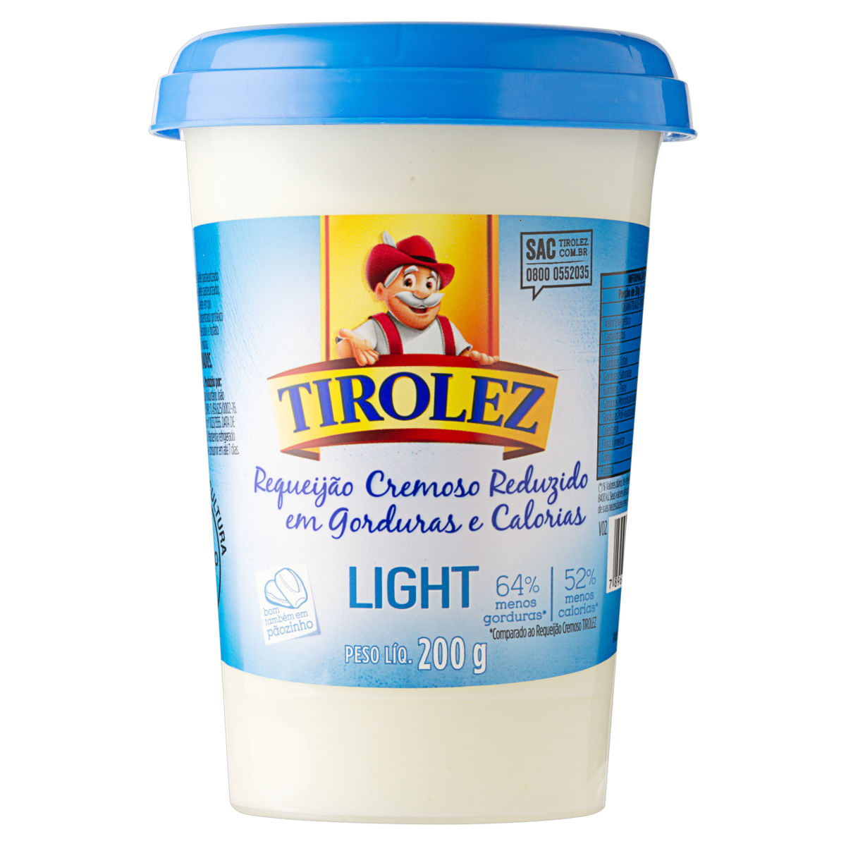 Requeijão Tirolez Light 200g