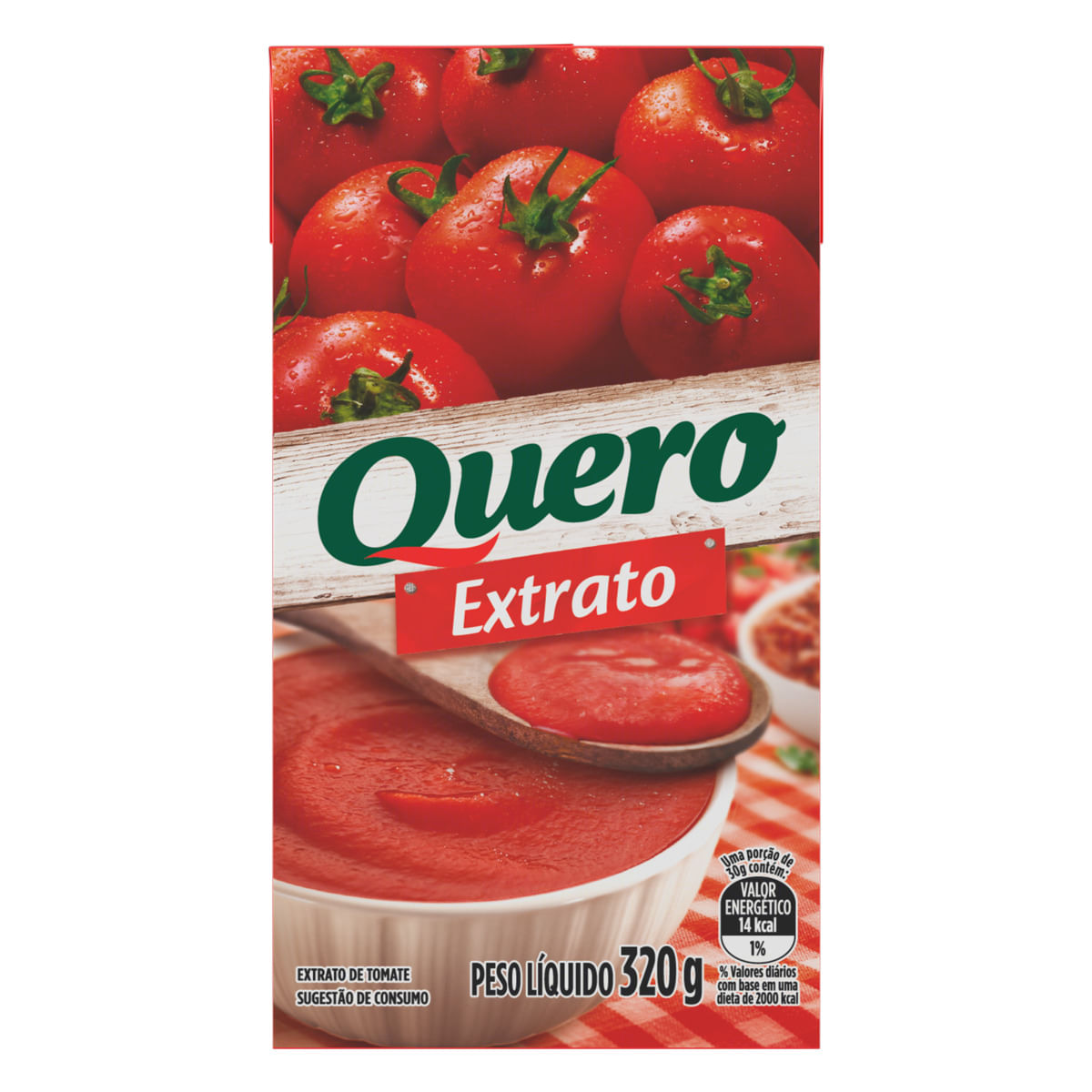 Extrato de Tomate Quero Tetra Pak 320g