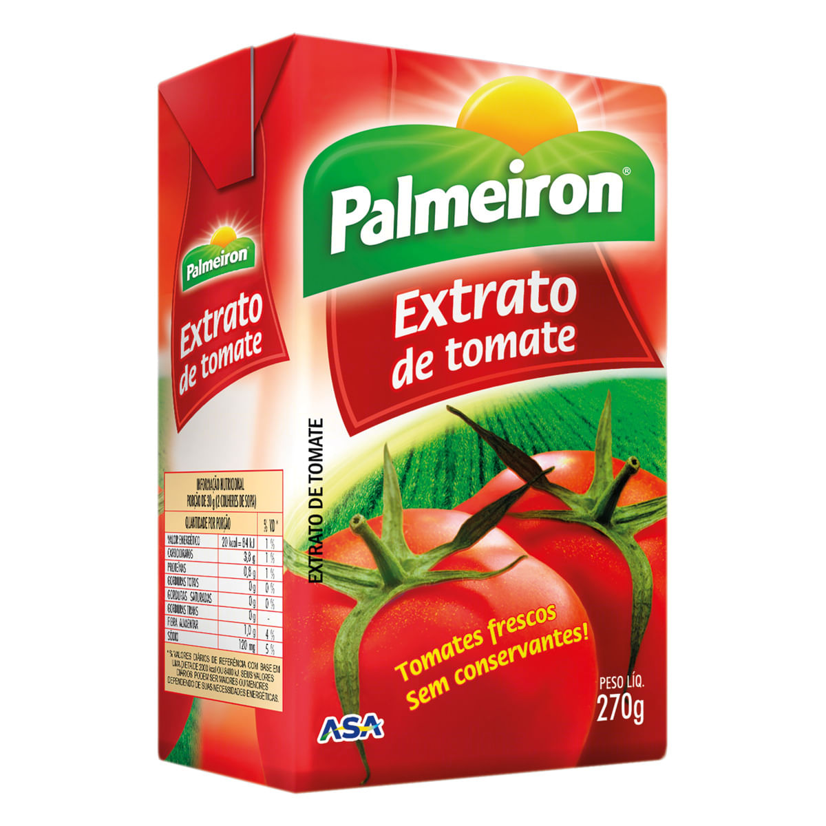 Extrato de Tomate Palmeiron Tetra Pak 270g