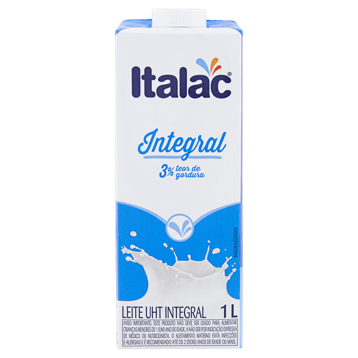 Leite Uht Italac Integral com Tampa 1 Litro