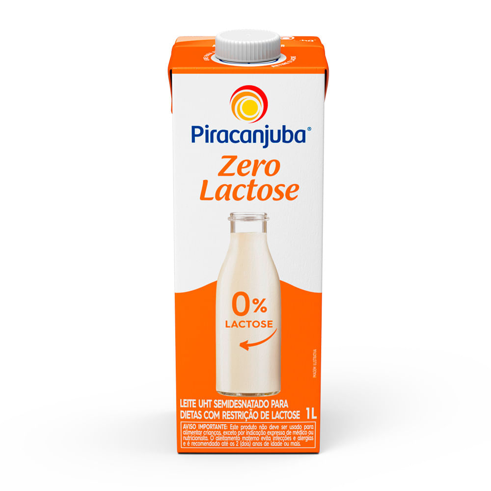 Leite Líquido Piracanjuba Zero Lactose 1l