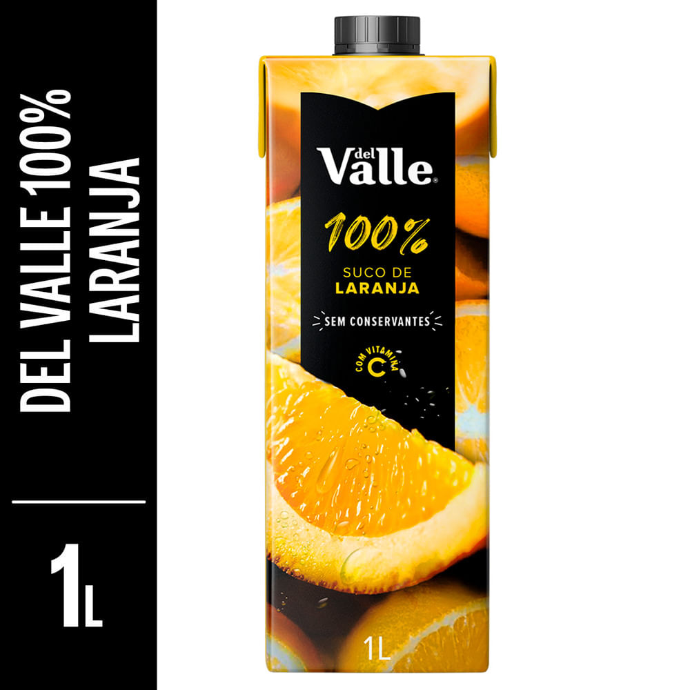 Suco Del Valle 100% Laranja Caixa 1 Litro