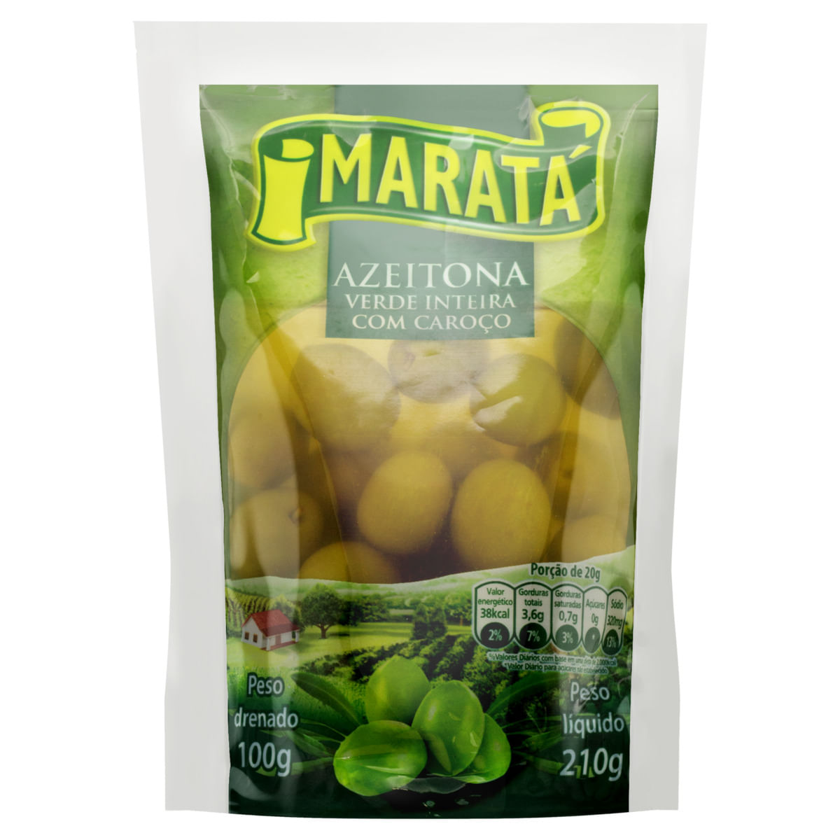 Azeitona Verde Maratá Sachê 100g