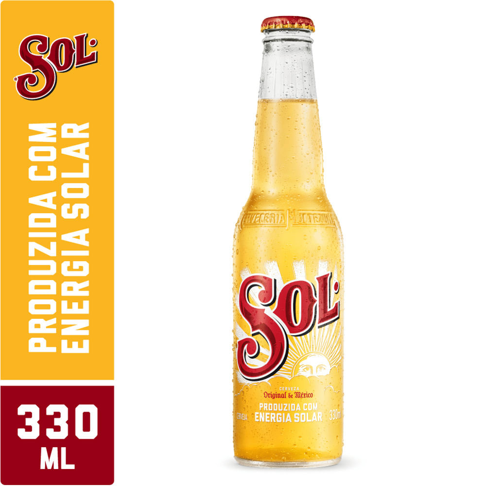 Cerveja Sol Pilsen Original Long Neck 330ml