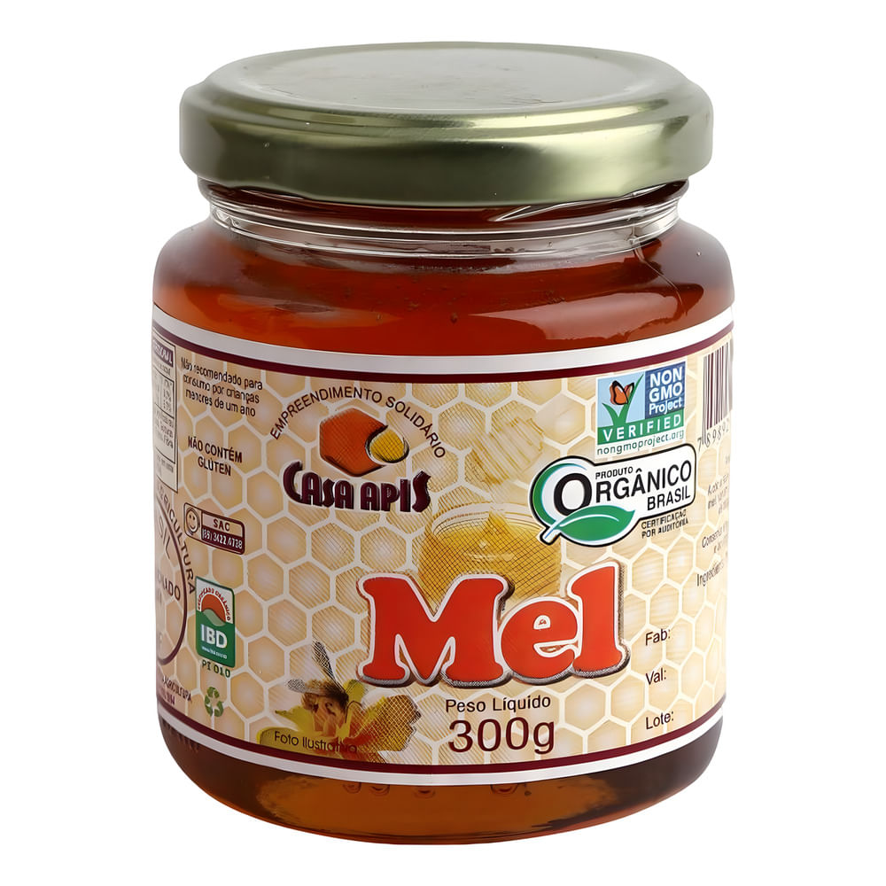 Mel Orgânico Casa Apis Pote 300g