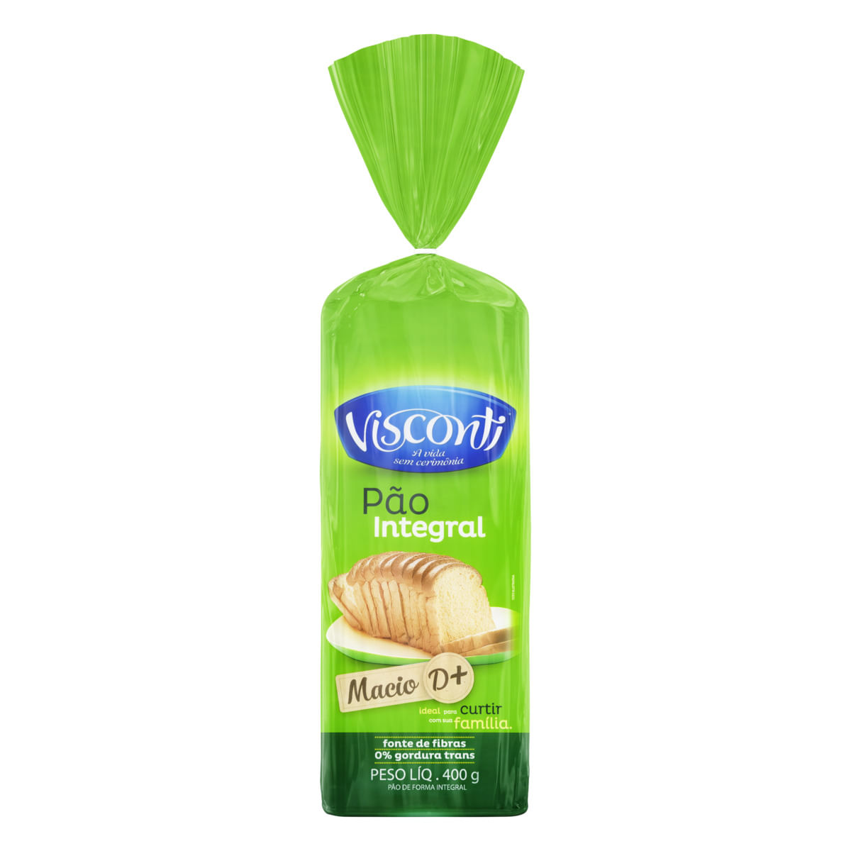 Pão de Forma Visconti Integral 400g