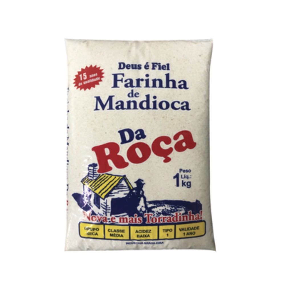 Farinha de Mandioca da Roça Branca 1Kg