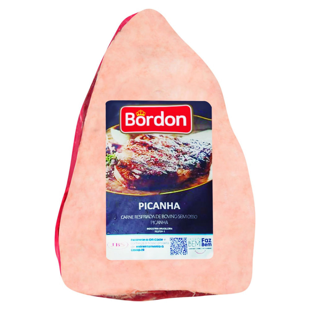 Picanha Bovina Bordon Resfriada a Vácuo Peça