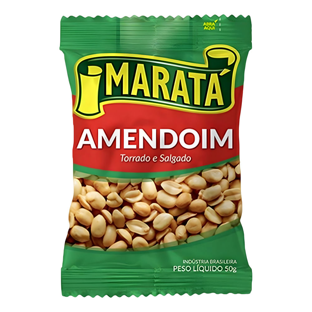Amendoim Torrado e Salgado Maratá Sachê 50g