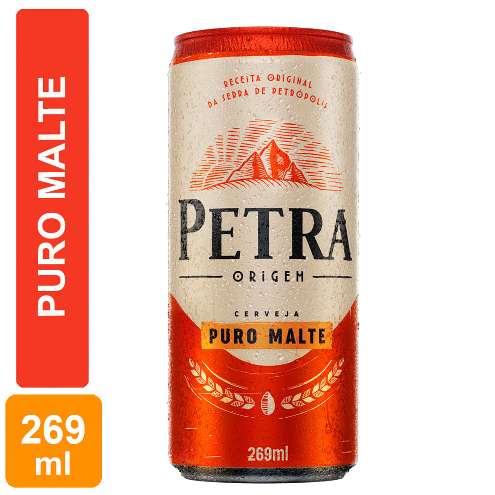 Cerveja Petra Origem Puro Malte Lata 269ml