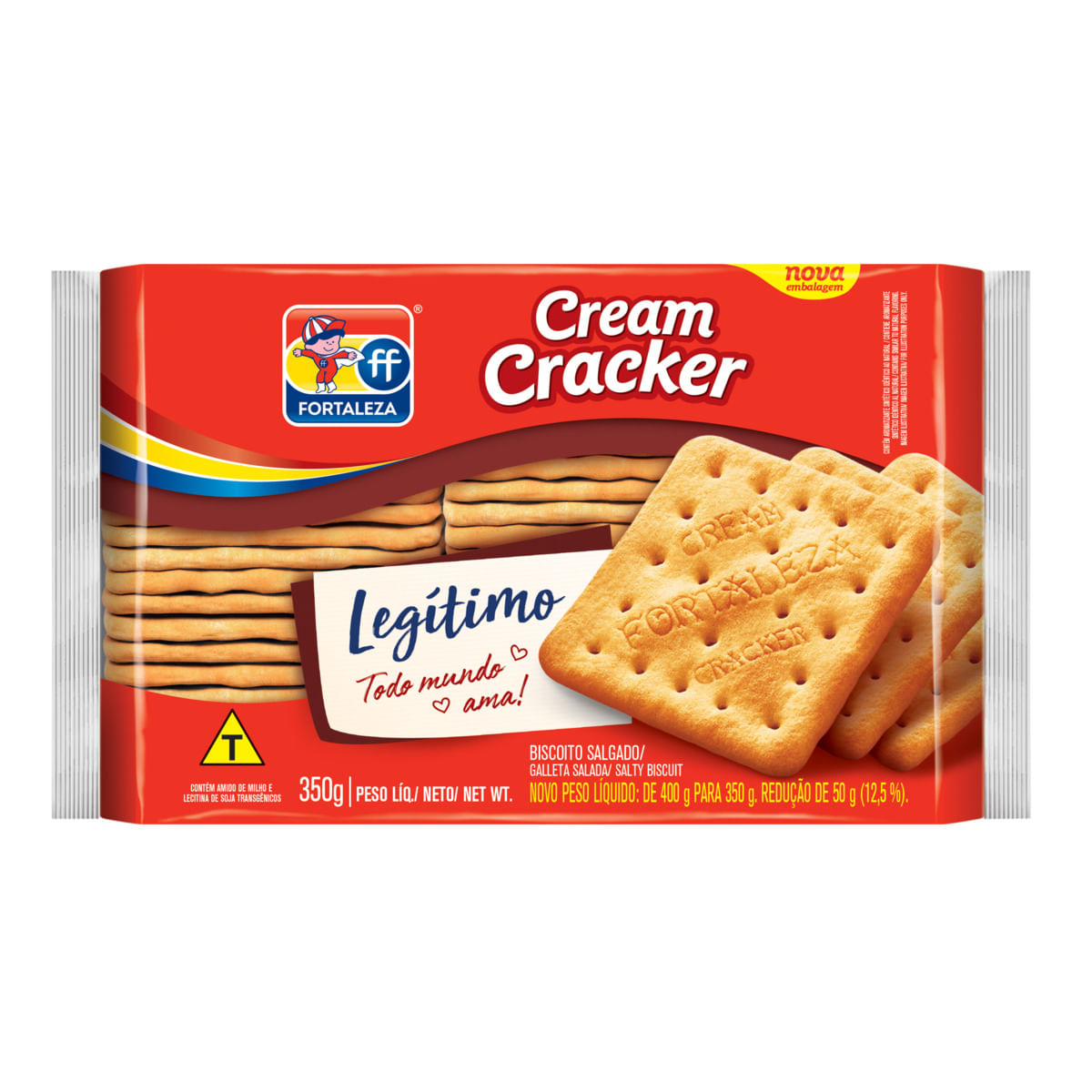 Biscoito Cream Cracker Fortaleza 350g