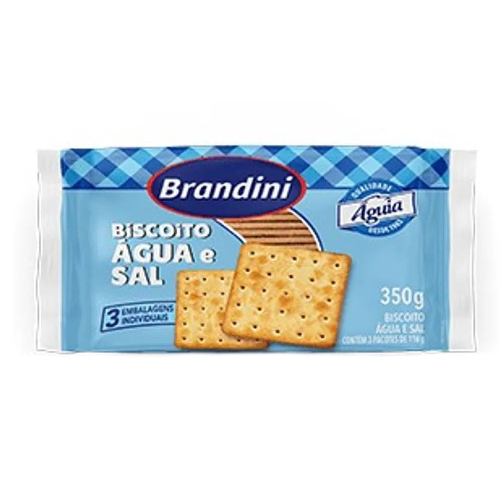 Biscoito Água e Sal Brandini 350g