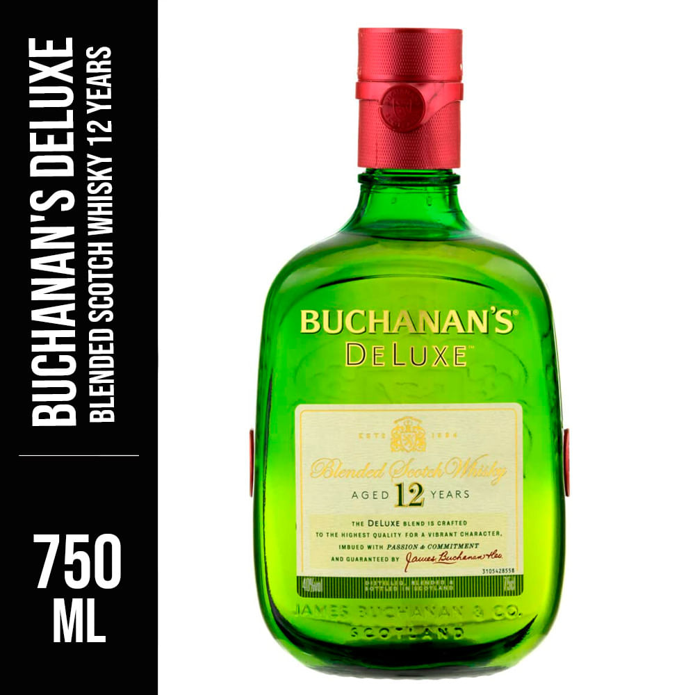 Whisky Escocês Buchanans Deluxe Blended 750ml
