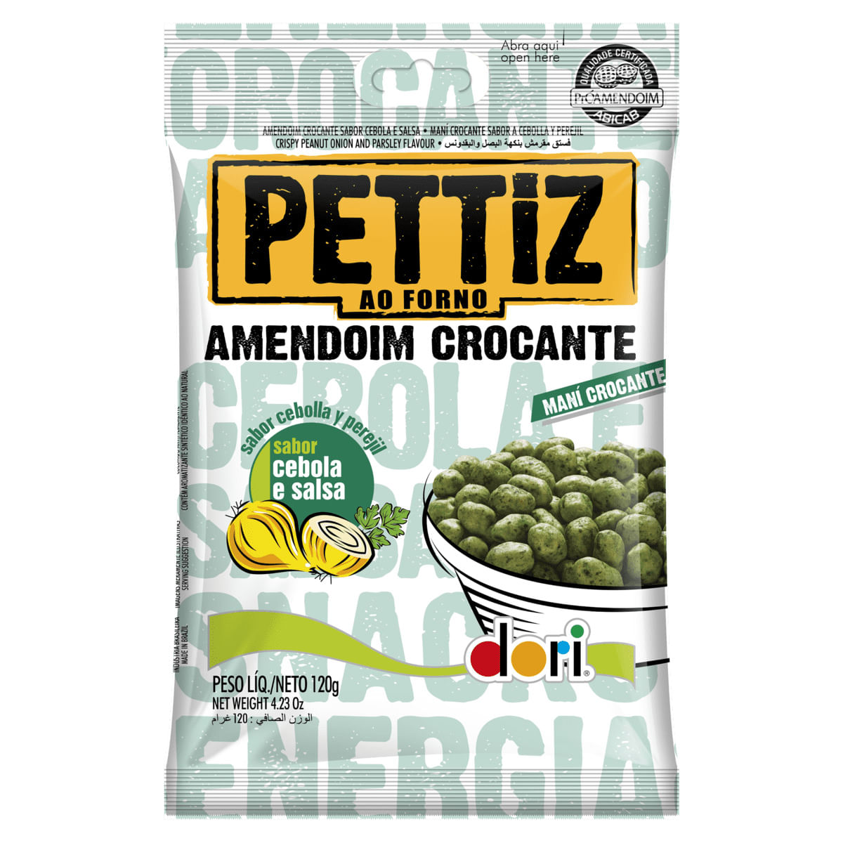 Amendoim Dori Pettiz Crocante Cebola e Salsa 120g