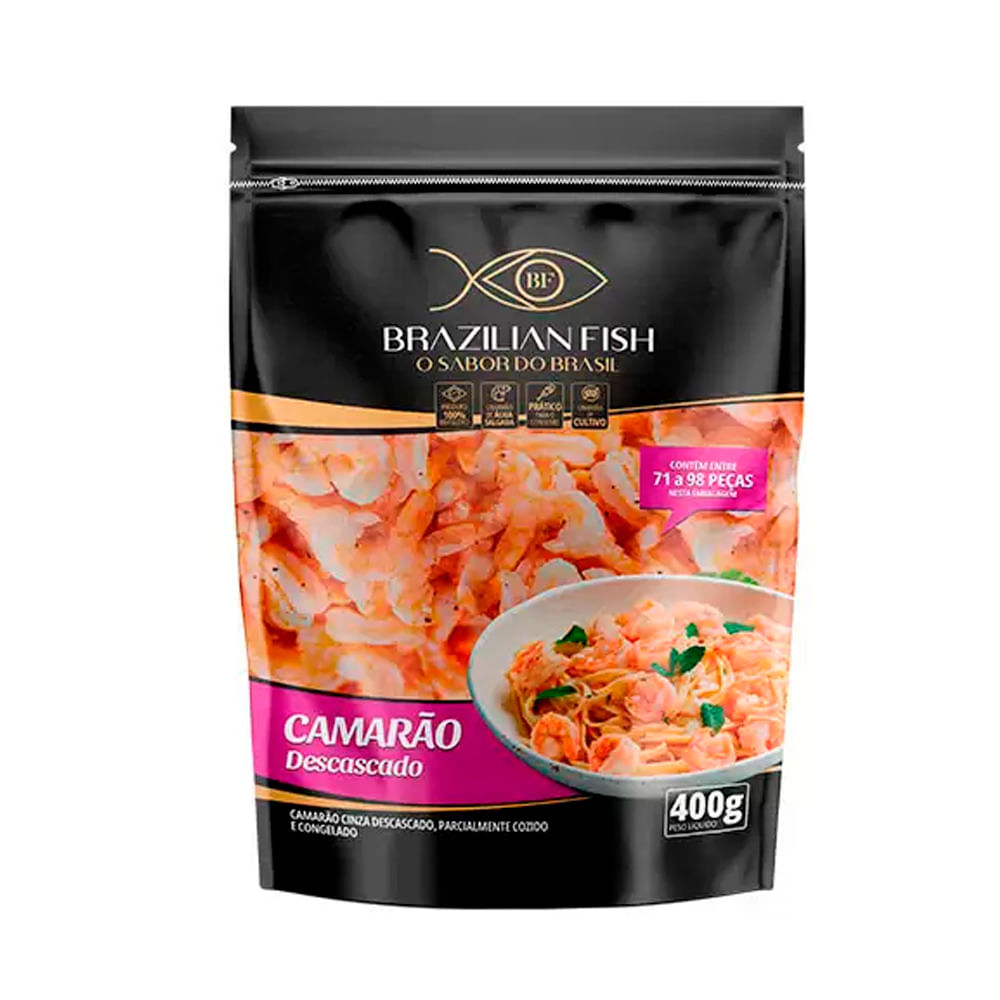Camarão Brazilian Fish Descascado 71/98 Congelado 400g
