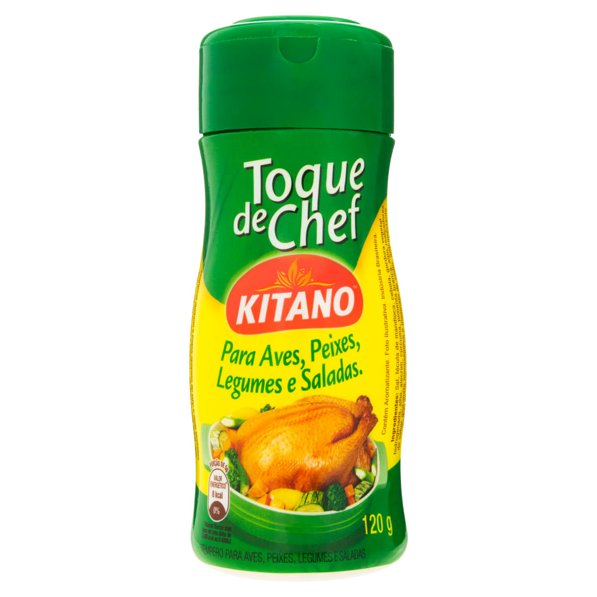 Tempero Toque de Chef Kitano para Aves, Peixes, Legumes e Saladas 120g