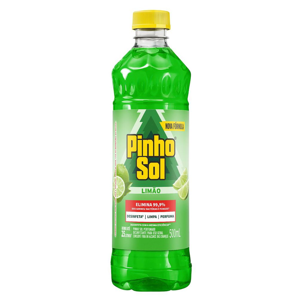 Desinfetante Pinho Sol Citrus/Limão Frasco 500ml