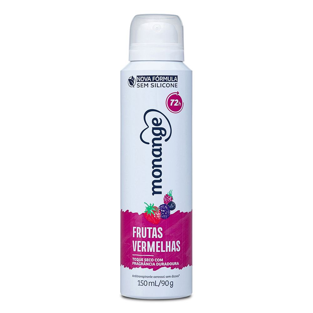 Desodorante Aerossol Monange  48h Frutas Vermelhas 90g