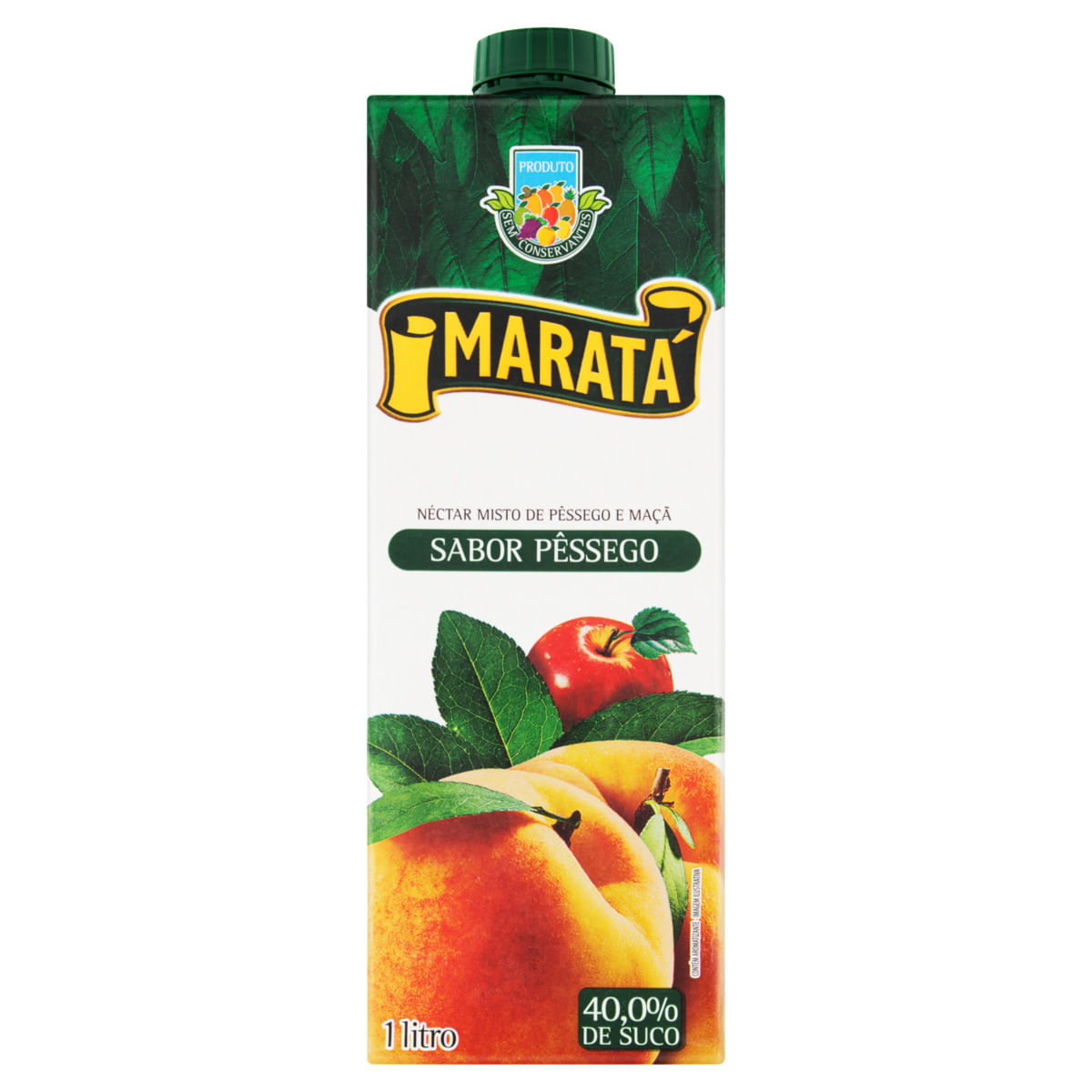 Néctar Misto Maratá Pêssego e Maça Caixa 1l