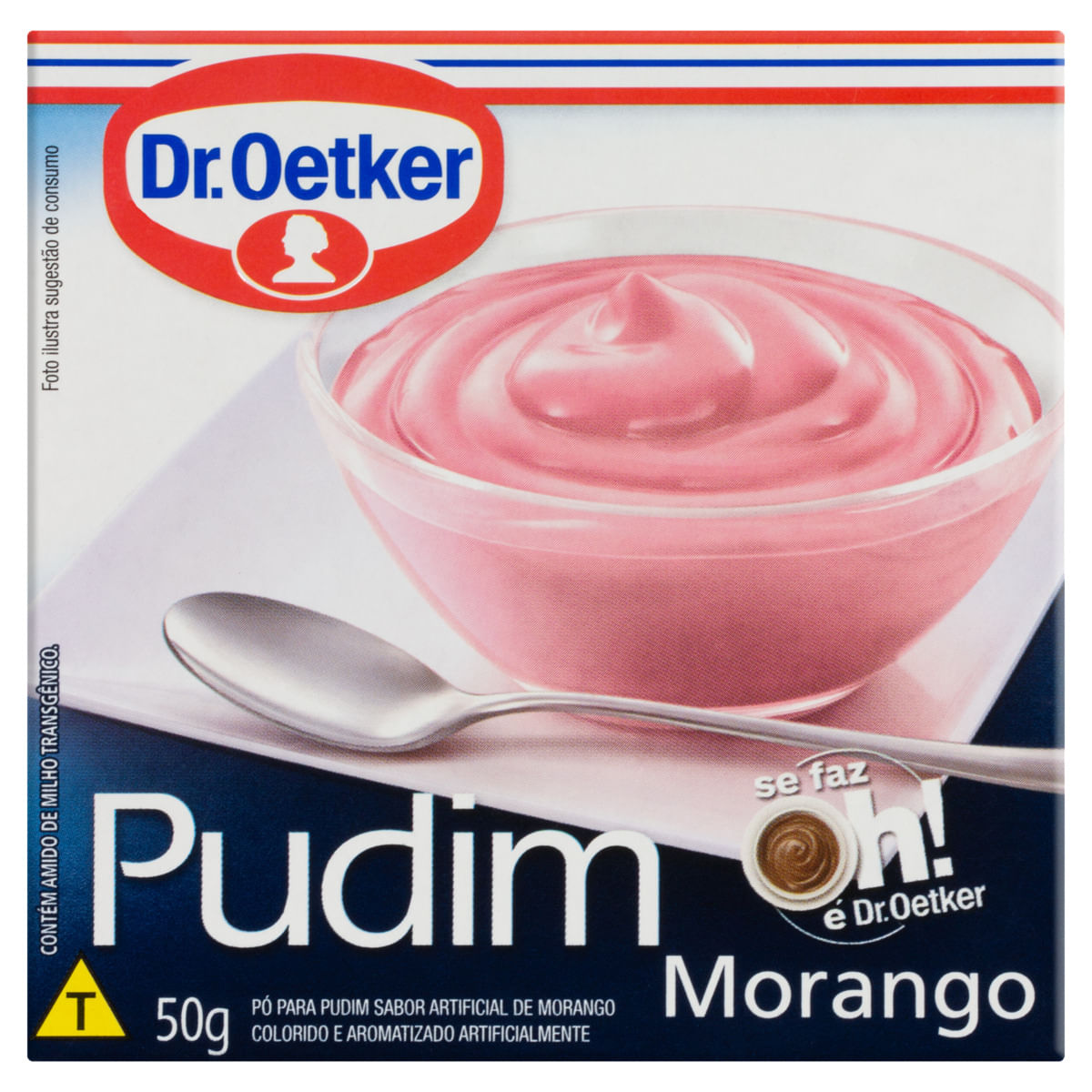 Pudim em Pó Dr.Oetker Morango Caixa 50g