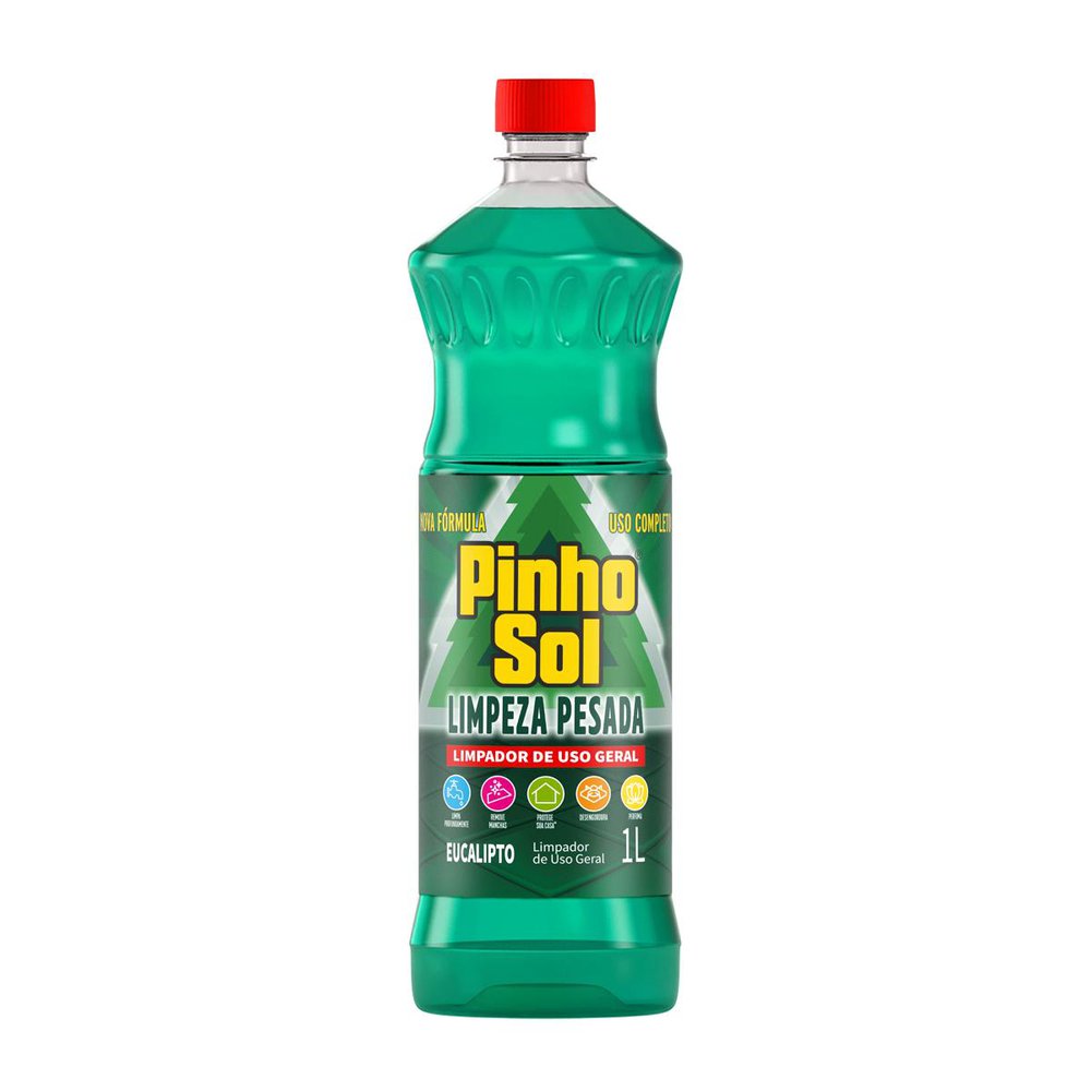 Limpador Pinho Sol Limpeza Pesada Eucalipto 1 Litro