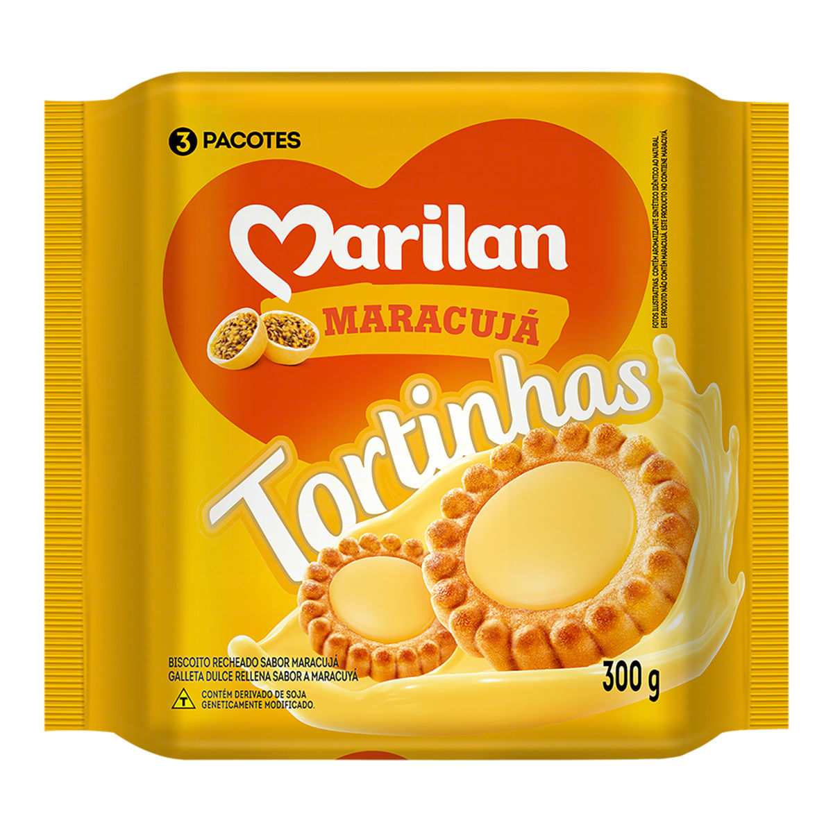 Biscoito Marilan Tortinhas Maracujá 300g