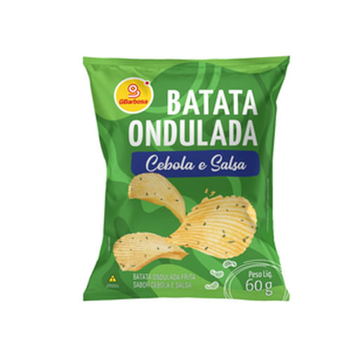 Batata Frita GBarbosa Ondulada Cebola e Salsa 60g