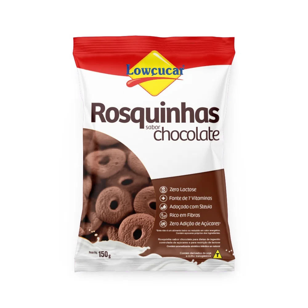 Rosquinha Lowçucar Zero Açúcar Chocolate 150g
