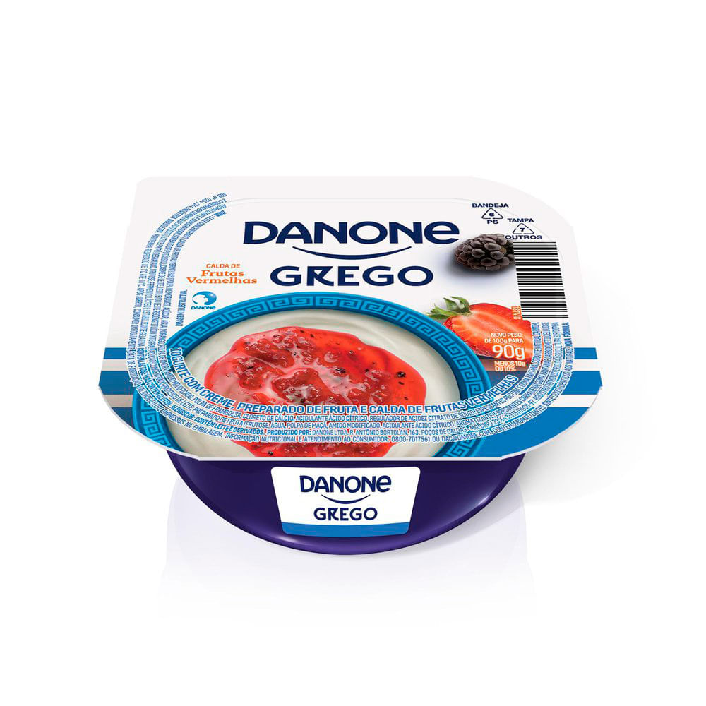 Iogurte Danone Grego Calda Frutas Vermelhas 90g