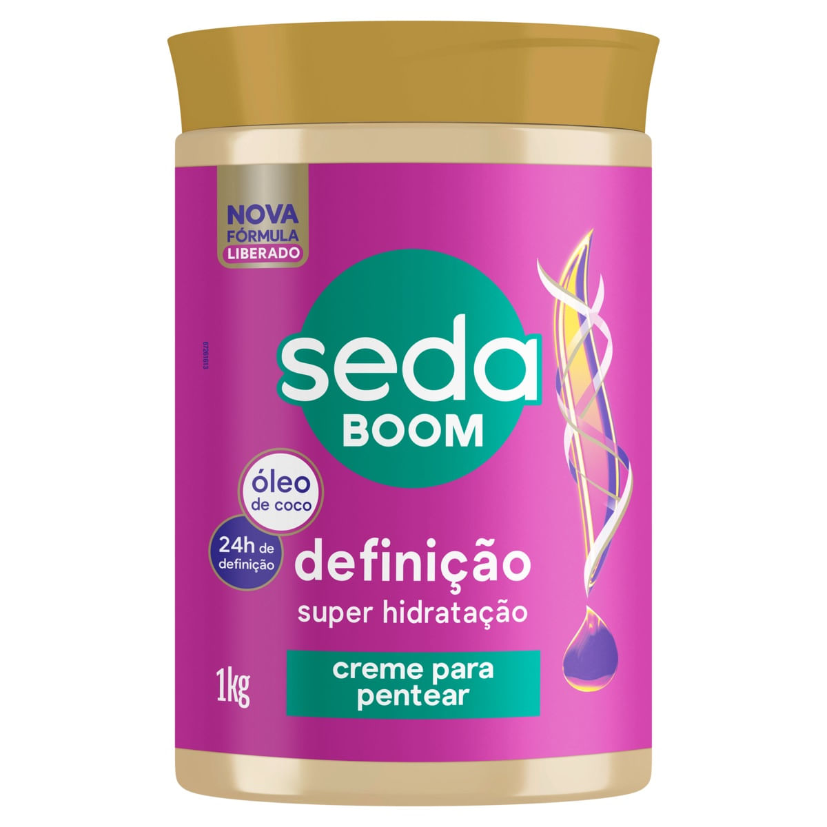 Creme p/ Pentear Seda Boom Definição Super Hidratação Pote 1Kg