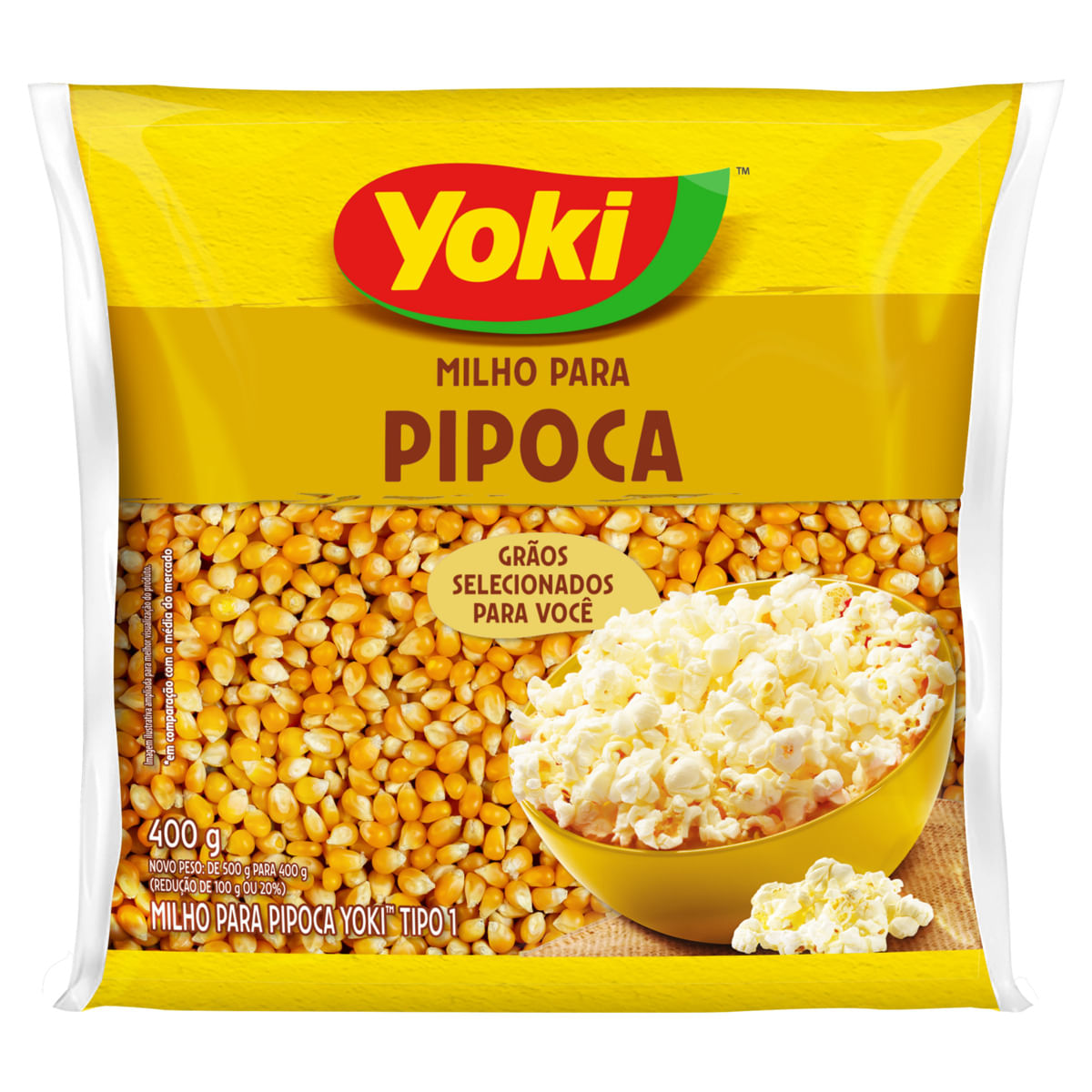 Milho para Pipoca Yoki Tipo1 400g