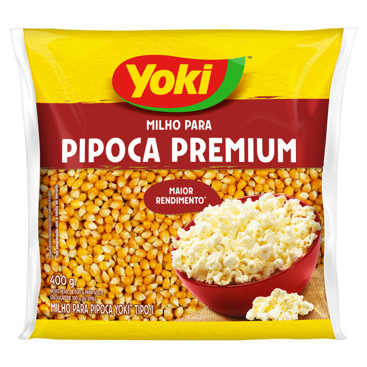 Milho para Pipoca Yoki Premium Tipo1 400g