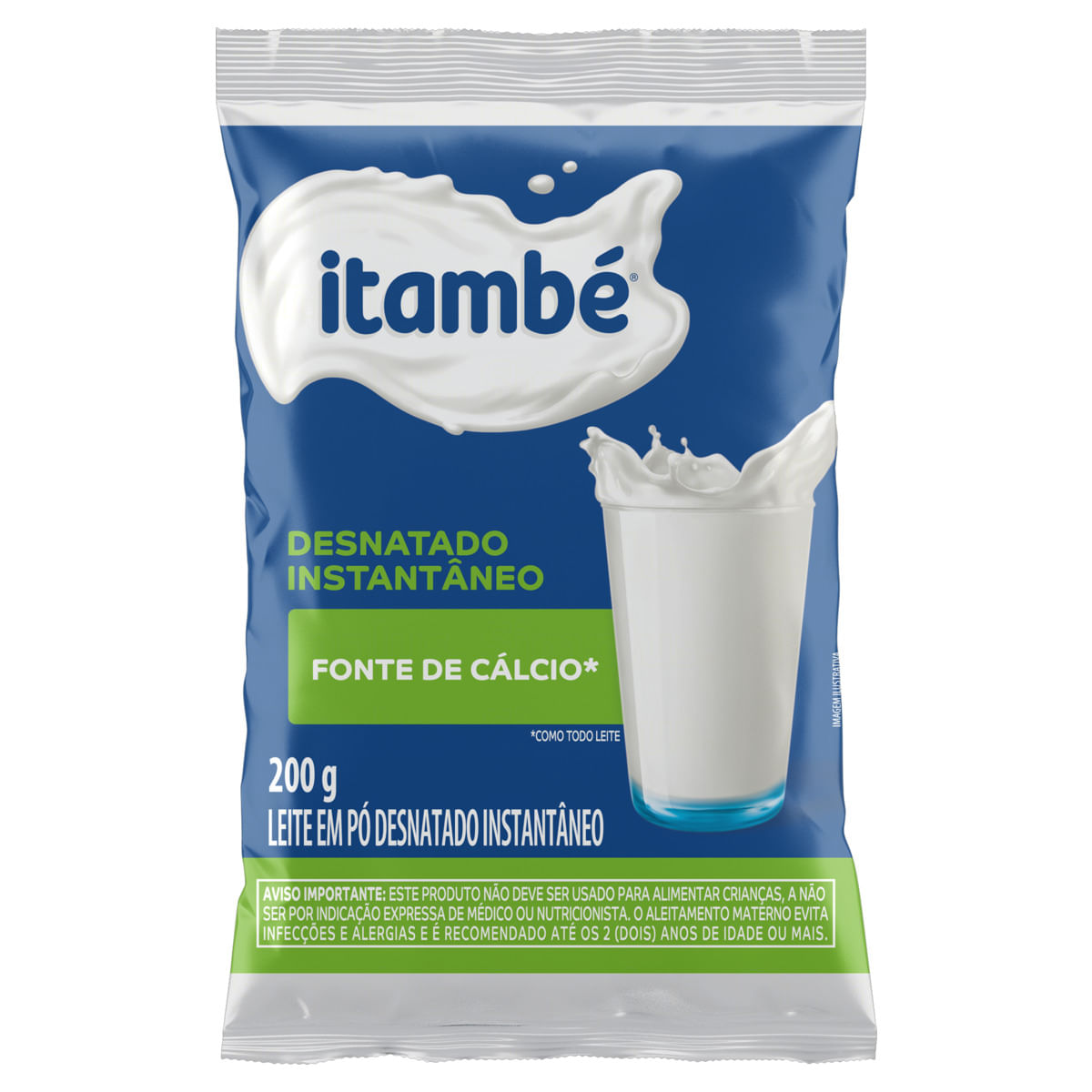 Leite em Pó Itambé Desnatado Sachê 200g
