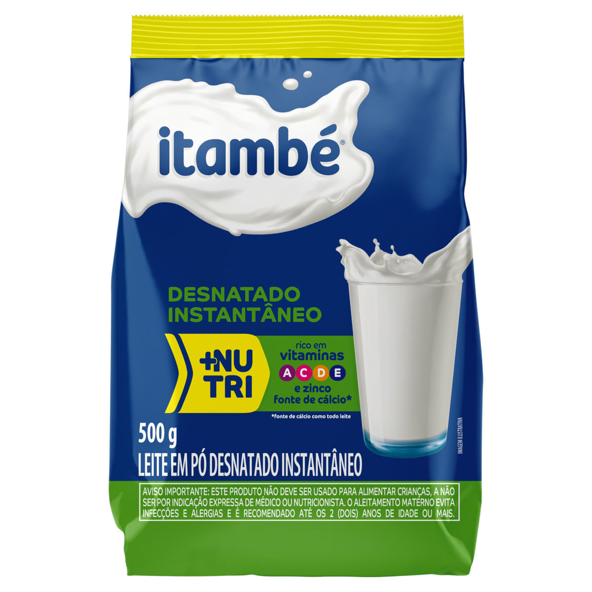 Leite em Pó Itambé Desnatado Pouch 500g